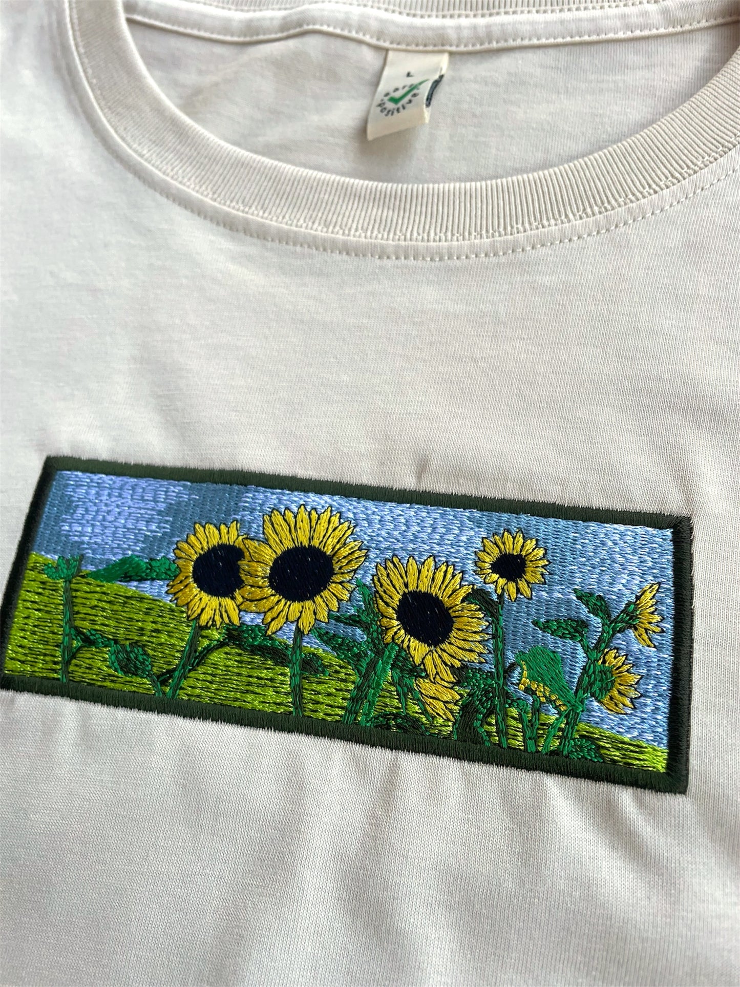 Sunflower Field T-Shirt  – Sand
